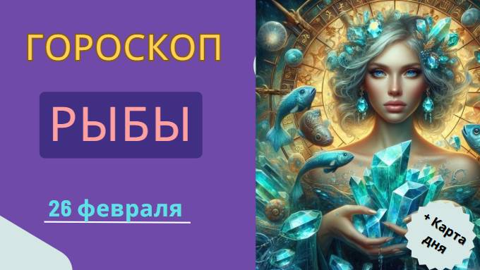 🌊 Гороскоп на сегодня для Рыб: 26 февраля 2025 — день интуиции и вдохновения!