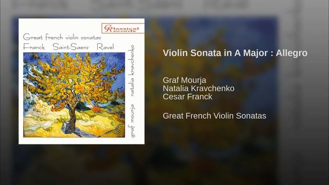 Violin Sonata in A Major : Allegro