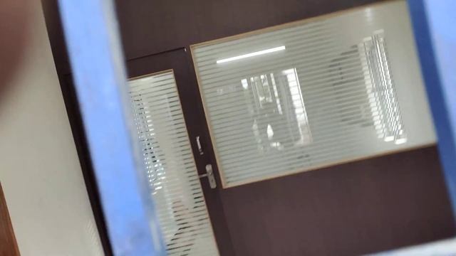 Office Partition work in plywood with mica