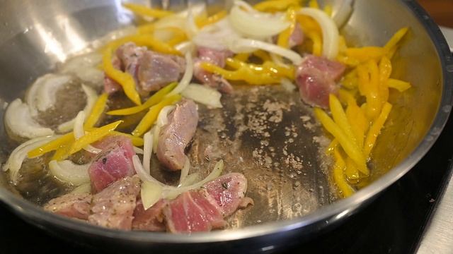 Ужин │Рецепт "Мясная сковородка с овощами"