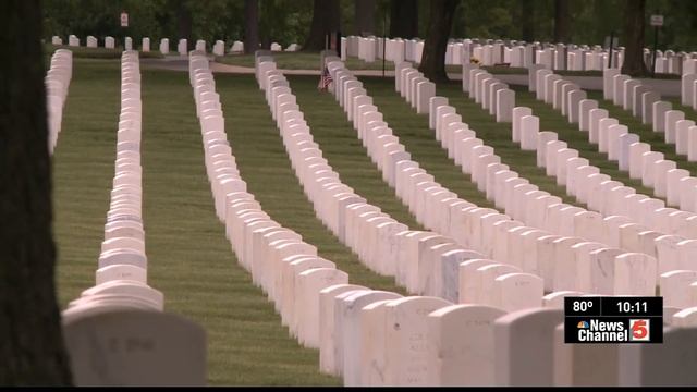 Military Veterans watching over the fallen at Jefferson Barracks