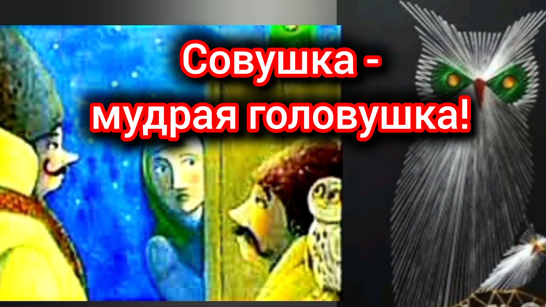 СОВУШКА - МУДРАЯ ГОЛОВУШКА