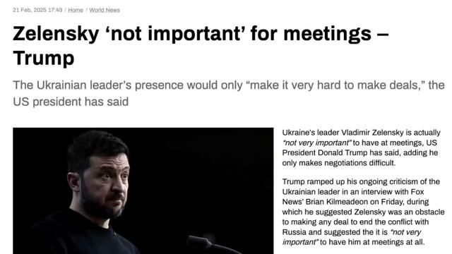 22.02 Дуда кинул Еленски. Трамп не верит в наличие ресурсов. Макрон зол на Россию. Анналена про США