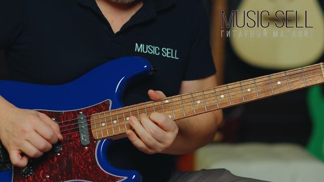 ЭЛЕКТРОГИТАРА SQOE STRATOCASTER BLUE S-S-H SIA - MUSIC SELL