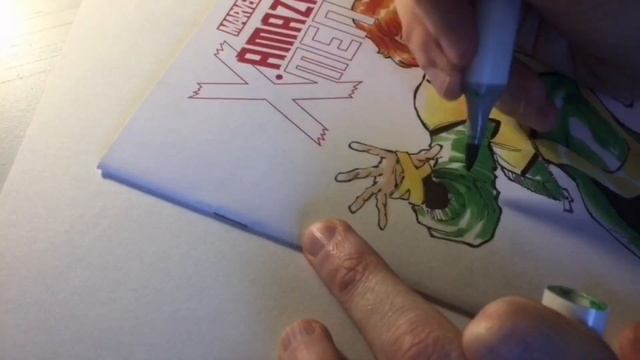 Todd Nauck Draws Jean Grey, X-Men Blue: Facebook TIME LAPSE Part 2