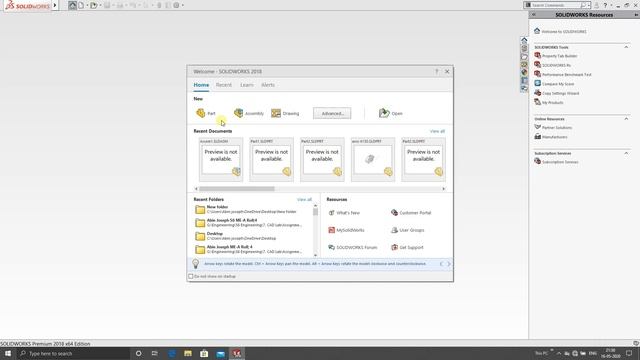 Solidworks Tutorial 1: Overview of software (In malayalam).