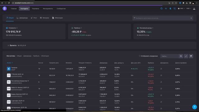 Пассивный доход. Обзор сервиса Snowball по ведению вашего брокерского счета. Инвестирую в облигации