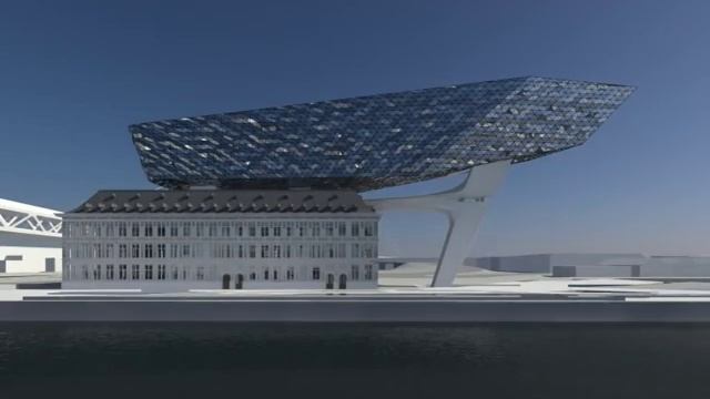 Havenhuis Antwerpen door Zaha Hadid