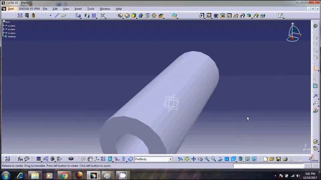 how to make piston pin in catia v5 | car engine | ic engine | part-14