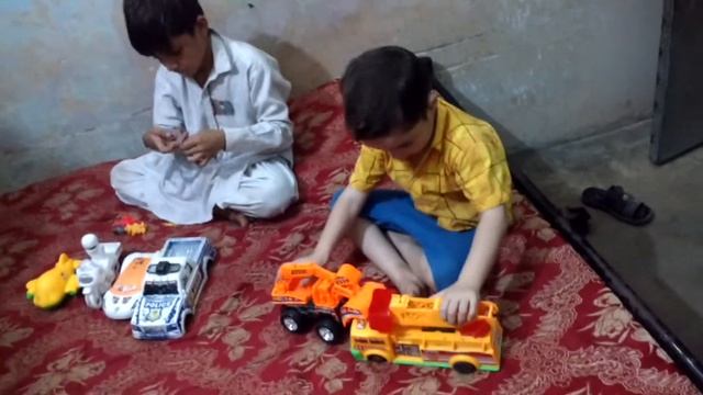Arman friend Sahil is playing with him today. #toys #kids #arman