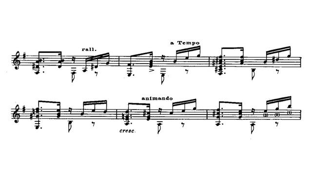 Heitor Villa lobos   Choros No.1 for Guitar (Score video)