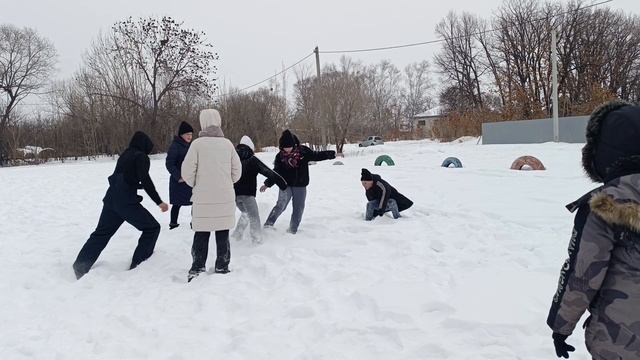 Футбол на снегу