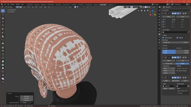 How to Retopology a Face | Blender 2.8 Beginner Tutorial | Neck and Back