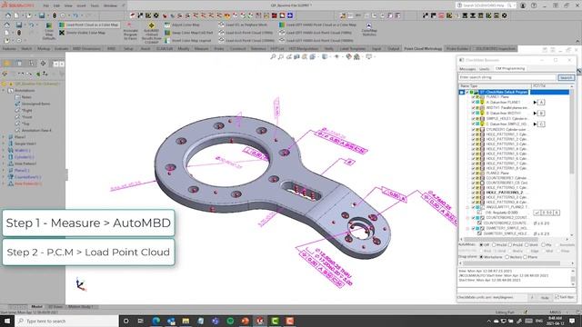 Tech Tip: Using Checkmate for SolidWorks to Merge MBD Scan Data