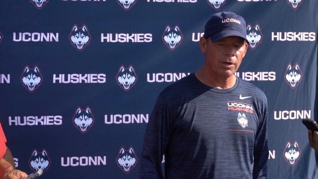 UConn Football Coach Mora | 2022 Training Camp Day 7