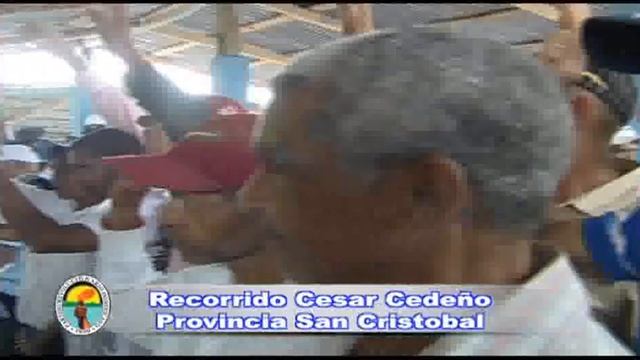 CESAR CEDEÑO RECORRE SAN CRISTOBAL