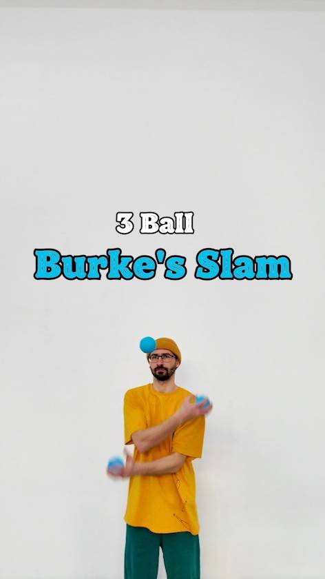 Juggling Trick -   Burke's Slam 🥳 #jugglingballs #tricks #juggling #magic #jugglinglife