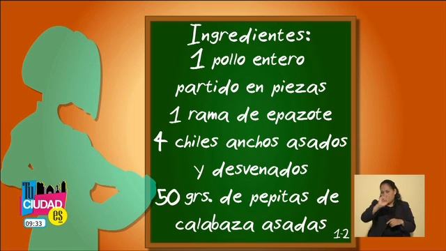 Tu Ciudad Es "Tus Recetas" Corbatines con champiñones, Pollo en chilmole y dulce de guanábana