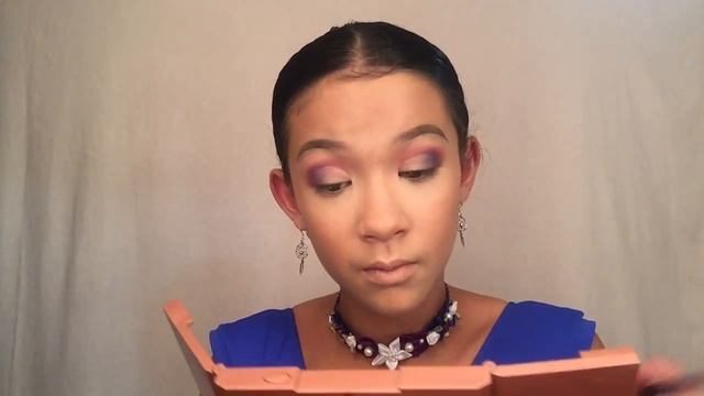 Inspired Eyelook  by The Dancing Bun Flowers /Blue and Purple themed/ Makeup by Emma Cookie