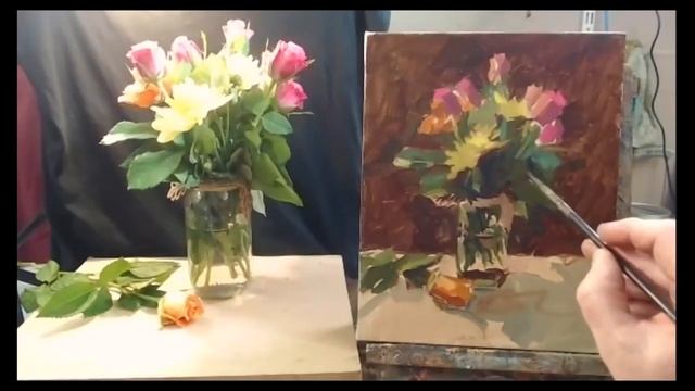 Speedpainting- Exploring an Edouard Manet Still Life Composition