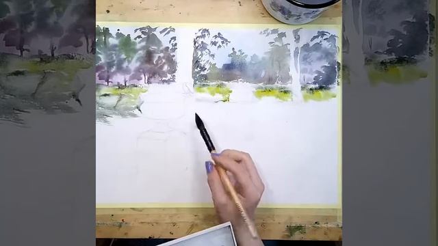Рисуем акварелью. Художник Щекина Кристина