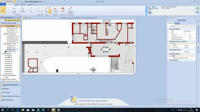 Prezentace projektu Villa Mairea v programu Edificius