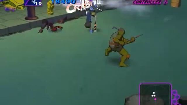 TMNT 2003 walkthrough guia HARD MODE Donatello Stage 2 - Area 1