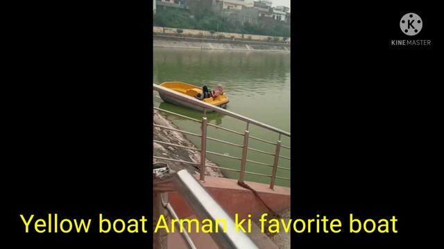 Yellow boat Arman ki favorite water boat |# short video | childern park |