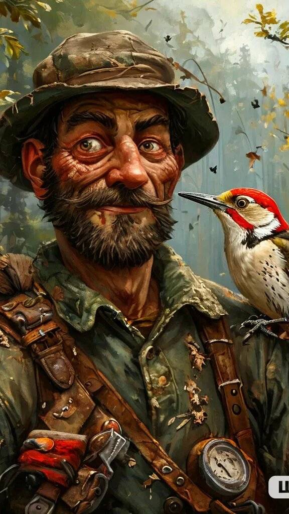 The woodcutter and the woodpecker