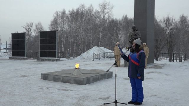 Праздничный митинг посвященный Дню защитника Отечества. Сузунский район.