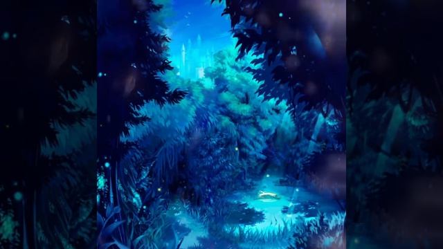 ASMR - 🌌🌲Звуки ночного леса|🔥Трески костра.