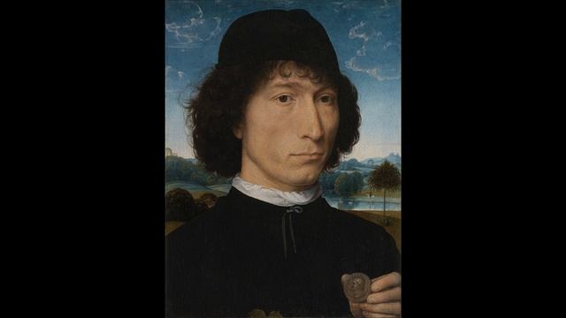 Hans Memling - Portrait d'un homme avec une monnaie