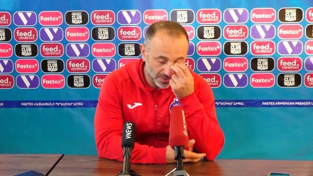 Eghishe Melikyan's post-match press conference against Noah