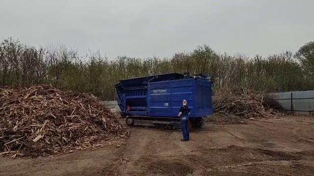 Мобильная дробилка ТОПТЕХНО ТТ 1600 У / Дробление кирпичной кладки и бетона / Дробилка для ТКО, ТБО