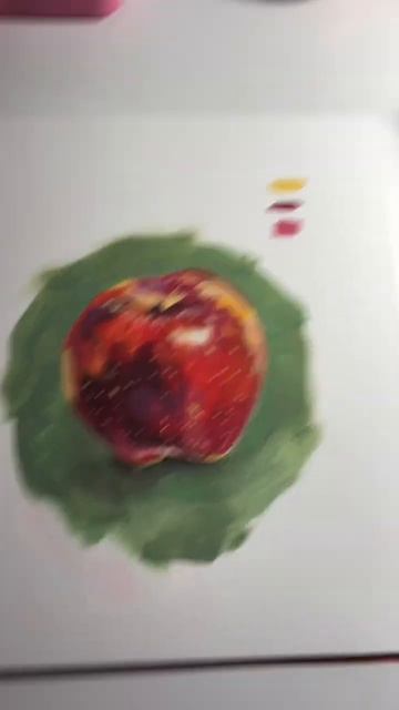 Let’s paint with gouache! New YouTube Video drop #paintwithme #apples #shorts #gouachepainting