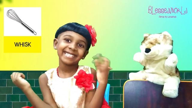 Kitchen Vocabulary in English | Daily use kitchen words | English with Blessy | Blessed World