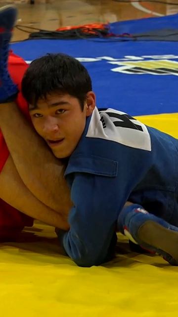 Succesfull attack from Ildar ALIMOV (FIAS 1) to Miras SAKEN (KAZ) at the World SAMBO Championships