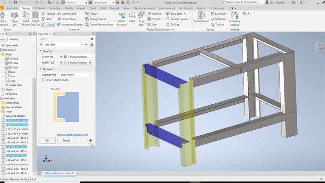 Inventor Tutorial #271 | 3D Frame Design Basic Beginners