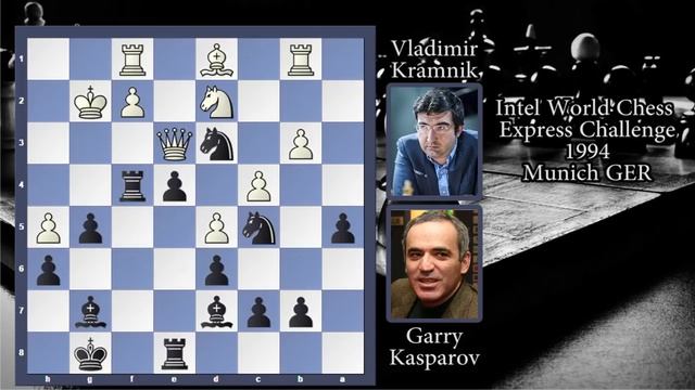 Garry Kasparov's insane queen sacrifice against Vladimir Kramnik