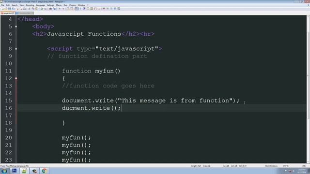Javascript functions in Telugu