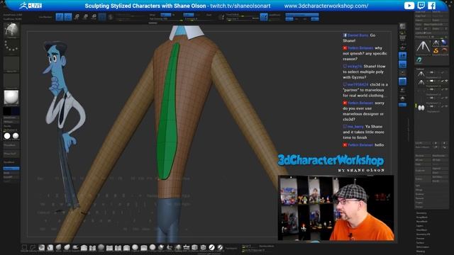 (Part 3) Sculpting Stylized Characters - Shane Olson - Episode 61