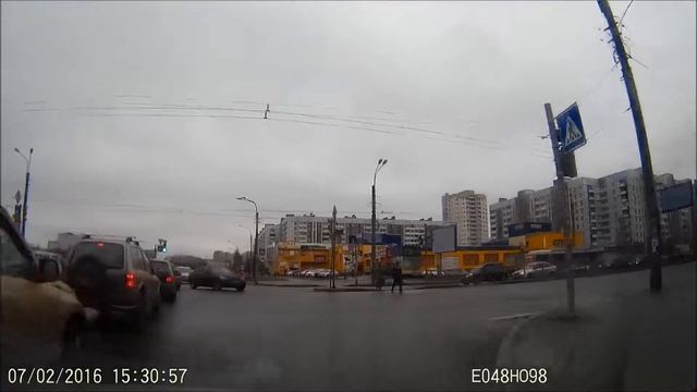 Так, мне налево,ни хрена не видно! Точно! Поеду не глядя! 2016 02 07