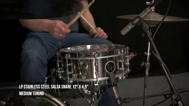 LP | Salsa Steel Snares 12" & 13" | Sound Demo (no talking)