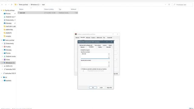 WinRAR SFX example