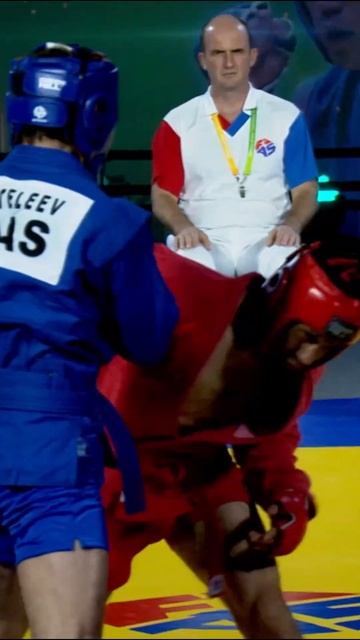 Mukhammadali SADULLAEV (UZB) vs PANTELEEV Pavel (AIN) at the World Combat Games in Riyadh #sambo