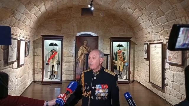 24.02.2025 г. Константиновская батарея. Мундиры Ушакова и Потёмкина показали в Севастополе