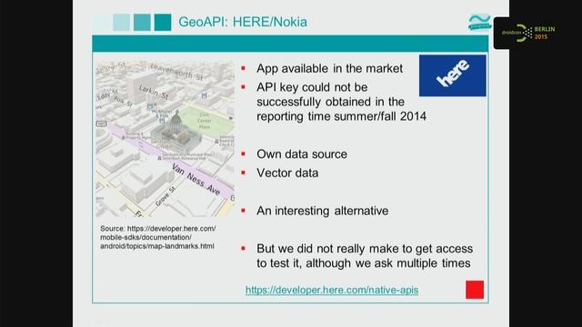 #droidconDE 2015: Roland Wagner – Overview of different geo APIs