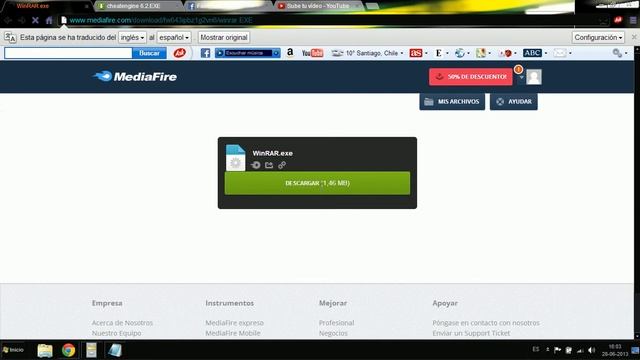 descargar winrar y cheatengine 6.2