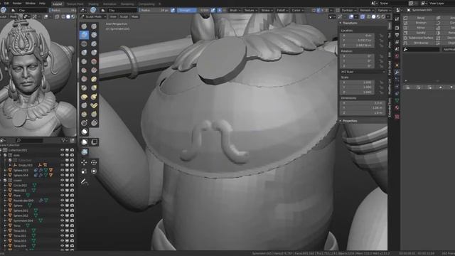 NTR Character Sculpting in blender.