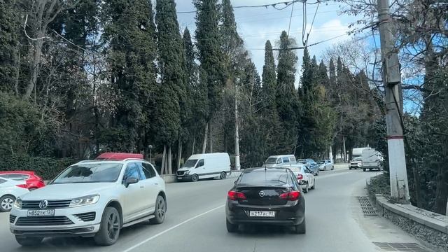 Ялта. Ул.Ломоносова, Маршака, Кирова, Садовая, К.Маркса. 22.02.25. Крым. Crimea. Yalta.